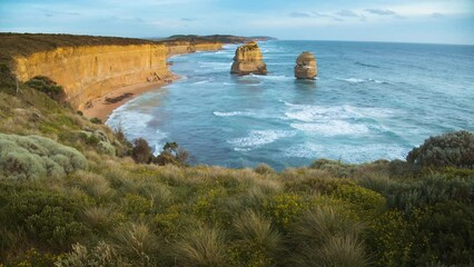 Wall Mural - rocks at the sea, sunset time, australia