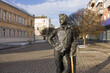 Monument to the hussar in Sumy, Ukraine