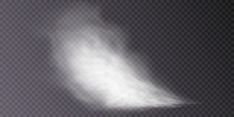 Poster - Texture of white smoke on a transparent background. Steam, Smoke, Fog, Clouds special effect. Vector isolated smoke PNG.	
