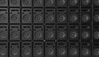 Wall of speakers background for a band of DJ. 3D Rendering