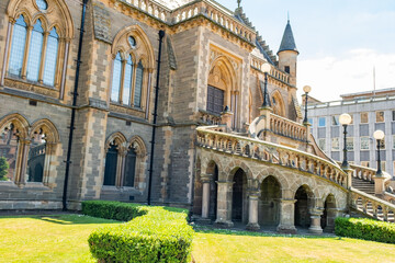 Unidentifiable, random, old and historical stone building located in Dundee city centre