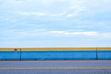 Wall Mural - Side view of asphalt road with sky.