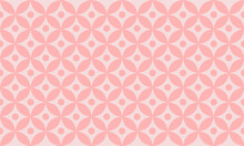 Pink Geometric Pattern Background With Circle.