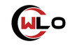 WLO swoosh three letter logo design vector template | monogram logo | abstract logo | wordmark logo | letter mark logo | business logo | brand logo | flat logo | minimalist logo | text | word | symbol