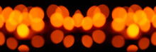 Texture Candlelight Bokeh,Panorama Of Night Bokeh.blurred City Panorama.bokeh Candlelight, Blur Defocus Abstract Background
