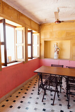 Cafe Restaurant With Pink Walls