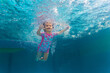 © Bo Bo/Stocksy - baby girl swimming in the pool