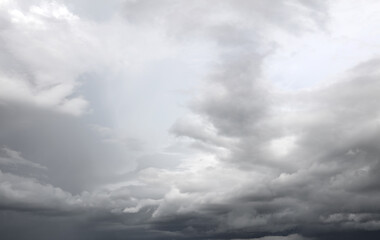 Wall Mural - Grey storm clouds in sky