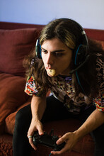 Transgender Teen With Gaming Headset