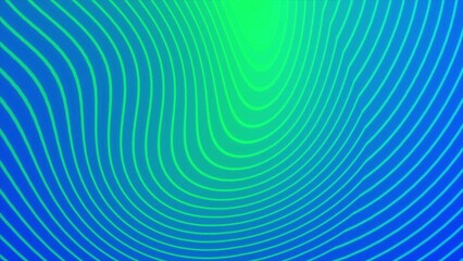 Poster - Bright background with vibrating curved lines. Motion. Colorful stylish background with moving lines in crooked stream. Animation of colorful distortion with lines