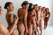 © Erin Brant/Stocksy - Diverse happy women posing in underwear