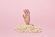 Hand Inside Popcorn