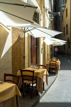 Florence Restaurant In The Street Couple Tables