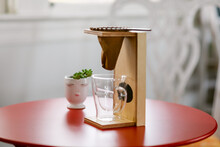 Handmade Wood Drip Coffee Maker