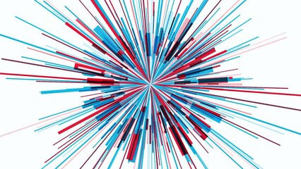 Wall Mural - abstract spinning rays around one central point. motion. abstract carousel of bright short segments 