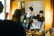 © Julia Potato/Stocksy - Actors  in front of a mirror make make-up themself