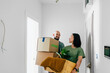 © Studio Firma/Stocksy - Couple Moving Into New Apartment