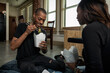 © Sean Locke/Stocksy - Loft: Man Eating Broccoli From Take Out Box