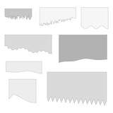 Fototapeta  - Torn paper shape. Vector illustration. Stock image.