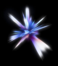 Glowing Holographic Star Burst