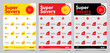 catalog flyer template design collection for supermarket