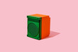 © Juan Moyano/Stocksy - green and orange speaker