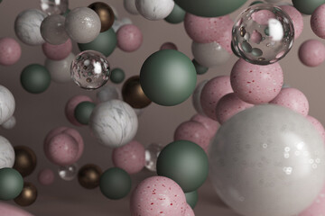 3d spheres pattern