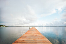 Landscape Photo Of An Empty Jetty In The Sea