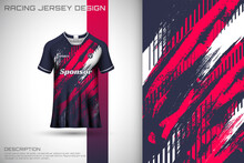 Sports Jersey And T-shirt Template Sports Jersey Design Vector.  Sports Design For Football, Racing, Gaming Jersey. Vector.