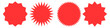 Sale sticker vector icon set.  price tag illustration sign collection. quality mark symbol. starburst logo.