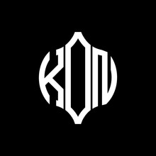 KON Letter Logo. KON Best Black Background Vector Image. KON Monogram Logo Design For Entrepreneur And Business.
