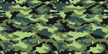 Vector camouflage pattern for clothing design. Trendy camouflage military pattern