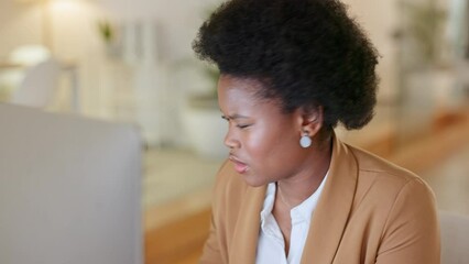 Poster - Worried business women looking stressed about missed deadlines, sitting at a desk inside an office. Anxious and busy office worker checking planner or diary for meeting and appointment schedule