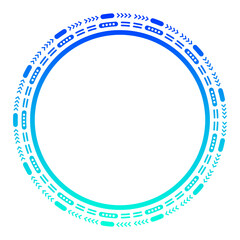 Sticker - gradient orb tech frame
