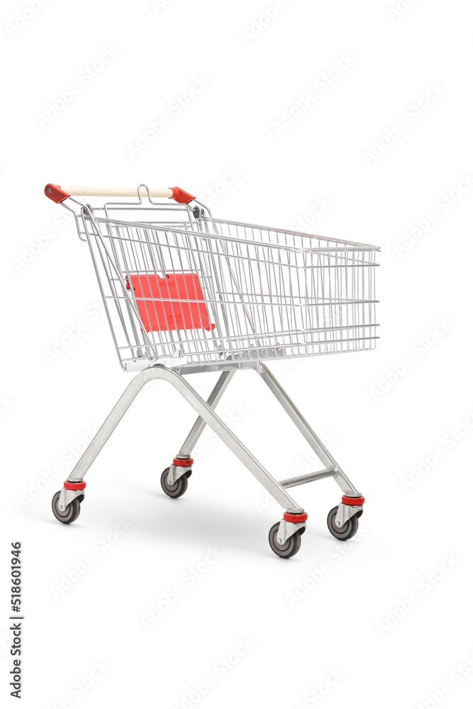 Studio shot of an empty shopping cart Stock Photo | Adobe Stock