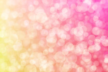 Pink And Beige Abstract Defocused Background, Circle Shape Bokeh Pattern