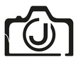 © MdAtiqul - J camera logo design logo icon vector template.