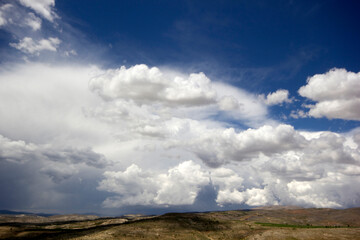 Poster - clouds and nature in the blue sky