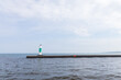 North Pierhead light and fishing pier in South Haven, Michigan