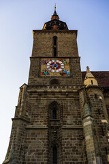 Wall Mural - Large Gothic building of the Black Church (Biserica Neagra) in Brasov, Romania