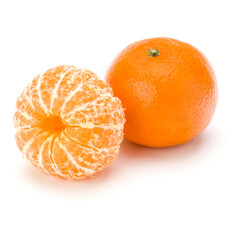 Wall Mural - Peeled tangerine or mandarin fruit.