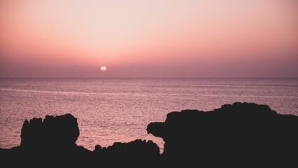 Poster - sunset on the Tremiti Islands