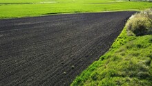 Agricultural Field Prepared For Spring Sowing.