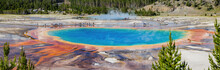High Angle View Of The Famous Grand Prismatic Spring