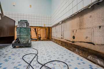 Flood cut water damage 