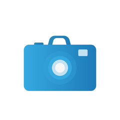 Poster - Camera on a white background. Vector illustration