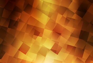 Wall Mural - Dark Orange vector pattern in square style.