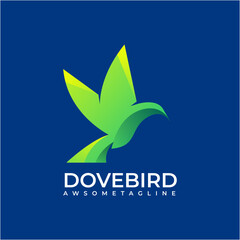 Wall Mural - dove bird logo design