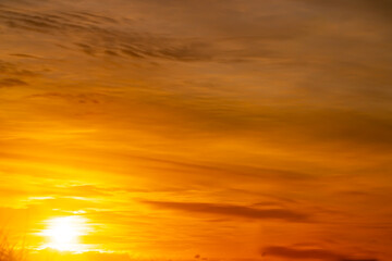 Poster - Sunrise through ethereal light cloud