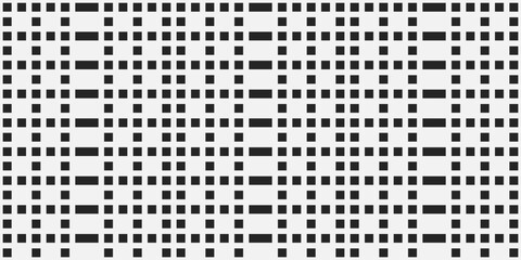 Poster - Pixel dots on a white background. Vector grid of identical squares.